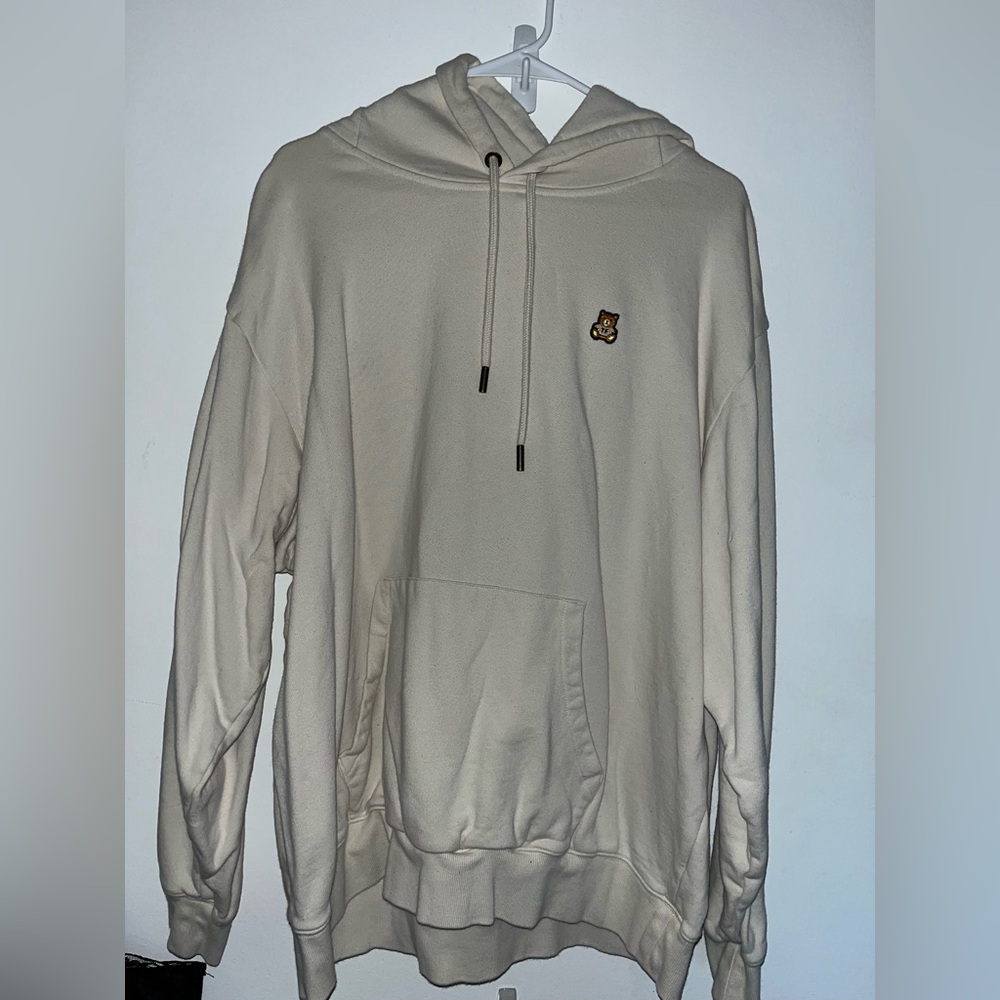 Teddy Fresh Cream Hoodie with Logo Tag